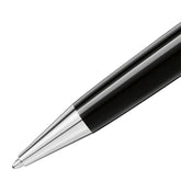 Montblanc 114185 Meisterstück Midsize Ballpoint Pen Black With Platinum Trims